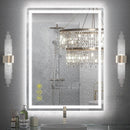 Parrot Uncle GlareGuard Rectangular Anti-Fog Dimmable Backlit LED Bathroom Vanity Mirror