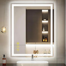Parrot Uncle GlareGuard Rectangular Anti-Fog Dimmable Backlit LED Bathroom Vanity Mirror