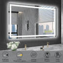 Parrot Uncle GlareGuard Rectangular Anti-Fog Dimmable Backlit LED Bathroom Vanity Mirror