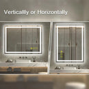 Parrot Uncle GlareGuard Rectangular Anti-Fog Dimmable Backlit LED Bathroom Vanity Mirror