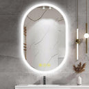 Parrot Uncle BrightView Oval Frameless LED Anti-Fog Dimmable Bathroom Vanity Mirror