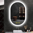 Parrot Uncle BrightView Oval Frameless LED Anti-Fog Dimmable Bathroom Vanity Mirror