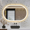 Parrot Uncle BrightView Oval Frameless LED Anti-Fog Dimmable Bathroom Vanity Mirror