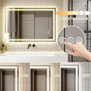Parrot Uncle GlareGuard Anti-Fog Bathroom Dimmable Led Mirror Backlit Illuminated Mirror Touch Switch