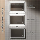 Parrot Uncle GlareGuard Anti-Fog Bathroom Dimmable Led Mirror Backlit Illuminated Mirror Touch Switch