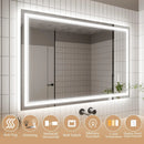 Parrot Uncle GlareGuard Anti-Fog Bathroom Dimmable Led Mirror Backlit Illuminated Mirror Touch Switch