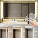 Parrot Uncle GlareGuard Anti-Fog Bathroom Dimmable Led Mirror Backlit Illuminated Mirror Touch Switch