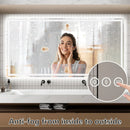 Parrot Uncle GlareGuard Anti-Fog Bathroom Dimmable Led Mirror Backlit Illuminated Mirror Touch Switch