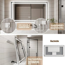 Parrot Uncle GlareGuard Anti-Fog Bathroom Dimmable Led Mirror Backlit Illuminated Mirror Touch Switch