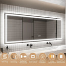 Parrot Uncle GlareGuard Anti-Fog Bathroom Dimmable Led Mirror Backlit Illuminated Mirror Touch Switch
