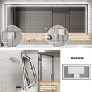 Parrot Uncle GlareGuard Anti-Fog Bathroom Dimmable Led Mirror Backlit Illuminated Mirror Touch Switch