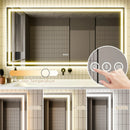 Parrot Uncle GlareGuard Anti-Fog Bathroom Dimmable Led Mirror Backlit Illuminated Mirror Touch Switch