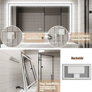 Parrot Uncle GlareGuard Anti-Fog Bathroom Dimmable Led Mirror Backlit Illuminated Mirror Touch Switch
