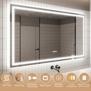 Parrot Uncle GlareGuard Anti-Fog Bathroom Dimmable Led Mirror Backlit Illuminated Mirror Touch Switch