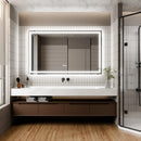 Parrot Uncle GlareGuard Anti-Fog Bathroom Dimmable Led Mirror Backlit Illuminated Mirror Touch Switch