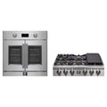Forno 2-Piece Appliance Package - 36-Inch Spezia Gas Rangetop & French Door Wall Oven in Stainless Steel