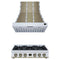 Forno 2-Piece Appliance Package - 36-Inch Ambassador Gas Cooktop & Wall Mount Range Hood in White