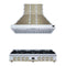 Forno 2-Piece Appliance Package - 48-Inch Gas Cooktop & Wall Mount Range Hood in White