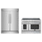 Forno 2-Piece Appliance Package - 48-Inch Electric Range & 60-Inch Refrigerator in Stainless Steel