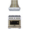 Forno 2-Piece Appliance Package - 36-Inch Dual Fuel Range & Wall Mount Range Hood in White with Antique Brass Trim