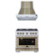 Forno 2-Piece Appliance Package - 36-Inch Ambassador Dual Fuel Range & Wall Mount Range Hood in White with Antique Brass Trim