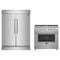 Forno 2-Piece Appliance Package - 36-Inch Gas Range & 60-Inch Pro-Style Refrigerator in Stainless Steel