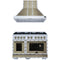 Forno 2-Piece Appliance Package - 48-Inch Gas Range & Wall Mount Range Hood in White with Antique Brass Trim