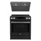 Forno Espresso 2-Piece Appliance Package - 30-Inch Induction Range and Under Cabinet Range Hood in Black with Stainless Steel Trim