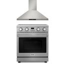Thor Kitchen A-Series 2-Piece Appliance Package - 30-Inch Electric Range and Wall Mount Range Hood in Stainless Steel