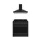 Thor Kitchen 2-Piece Appliance Package - 36-Inch Propane Gas Range & Wall Mount Hood in Black