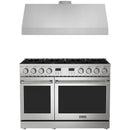 Thor Kitchen A-Series 2-Piece Appliance Package - 48-Inch Propane Gas Range  and Under Cabinet Range Hood in Stainless Steel