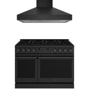 Black Thor Kitchen appliance package with 48-inch range, range hood