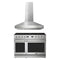 Thor Kitchen 2-Piece Appliance Package - 48-Inch Natural Gas Range & Wall Mount Hood in Stainless Steel