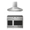 Thor Kitchen 2-Piece Appliance Package - 48-Inch Propane Gas Range & Wall Mount Hood in Stainless Steel