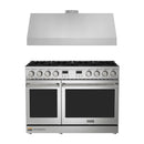 Thor Kitchen A-Series 2-Piece Appliance Package - 48-Inch Gas Range and Under Cabinet Range Hood in Stainless Steel