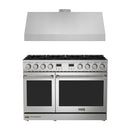Thor Kitchen A-Series 2-Piece Appliance Package - 48-Inch Propane Gas Range  and Under Cabinet Range Hood in Stainless Steel