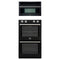 Forno 2-Piece Appliance Package - 30-Inch Vomero Double Wall Oven & 30-Inch Microwave Oven in Black with Stainless Steel Trim