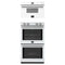 Forno 2-Piece Appliance Package - 30-Inch Vomero Double Wall Oven & 30-Inch Microwave Drawer in White with Stainless Steel Trim