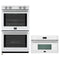 Forno 2-Piece Appliance Package - 30-Inch Vomero Double Wall Oven & 30-Inch Microwave Oven in White with Stainless Steel Handle