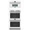 Forno 2-Piece Appliance Package - 30-Inch Vomero Double Wall Oven & 30-Inch Microwave Oven in White with Stainless Steel Trim