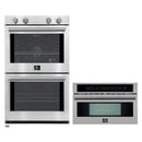 Forno 2-Piece Appliance Package - 30-Inch Vomero Double Wall Oven & 30-Inch Microwave Oven in Stainless Steel
