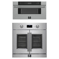 Forno 2-Piece Appliance Package - 30-Inch Asti French Door Electric Wall Oven & 30-Inch Microwave Drawer in Stainless Steel