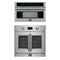 Forno 2-Piece Appliance Package - 30-Inch Asti French Door Electric Wall Oven & 30-Inch Microwave Oven in Stainless Steel