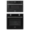 Forno 2-Piece Appliance Package - 30-Inch Vomero Wall Oven & 30-Inch Microwave Drawer in Black with Stainless Steel Trim