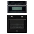 Forno 2-Piece Appliance Package - 30-Inch Vomero Wall Oven & 30-Inch Microwave Oven in Black with Stainless Steel Trim