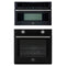 Forno 2-Piece Appliance Package - 30-Inch Vomero Wall Oven & 30-Inch Microwave Oven in Black with Stainless Steel Trim