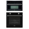 Forno 2-Piece Appliance Package - 30-Inch Vomero Wall Oven & 30-Inch Microwave Oven in Black with Stainless Steel Handle
