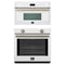 Forno 2-Piece Appliance Package - 30-Inch Vomero Wall Oven & 30-Inch Microwave Oven in White with Antique Brass Trim