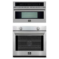 Forno 2-Piece Appliance Package - 30-Inch Vomero Wall Oven & 30-Inch Microwave Oven in Stainless Steel