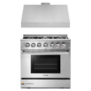 Thor Kitchen 2-Piece Pro Appliance Package - 36-Inch Dual Fuel Range with Propane Gas Cooktop  & Premium Under Cabinet Hood in Stainless Steel